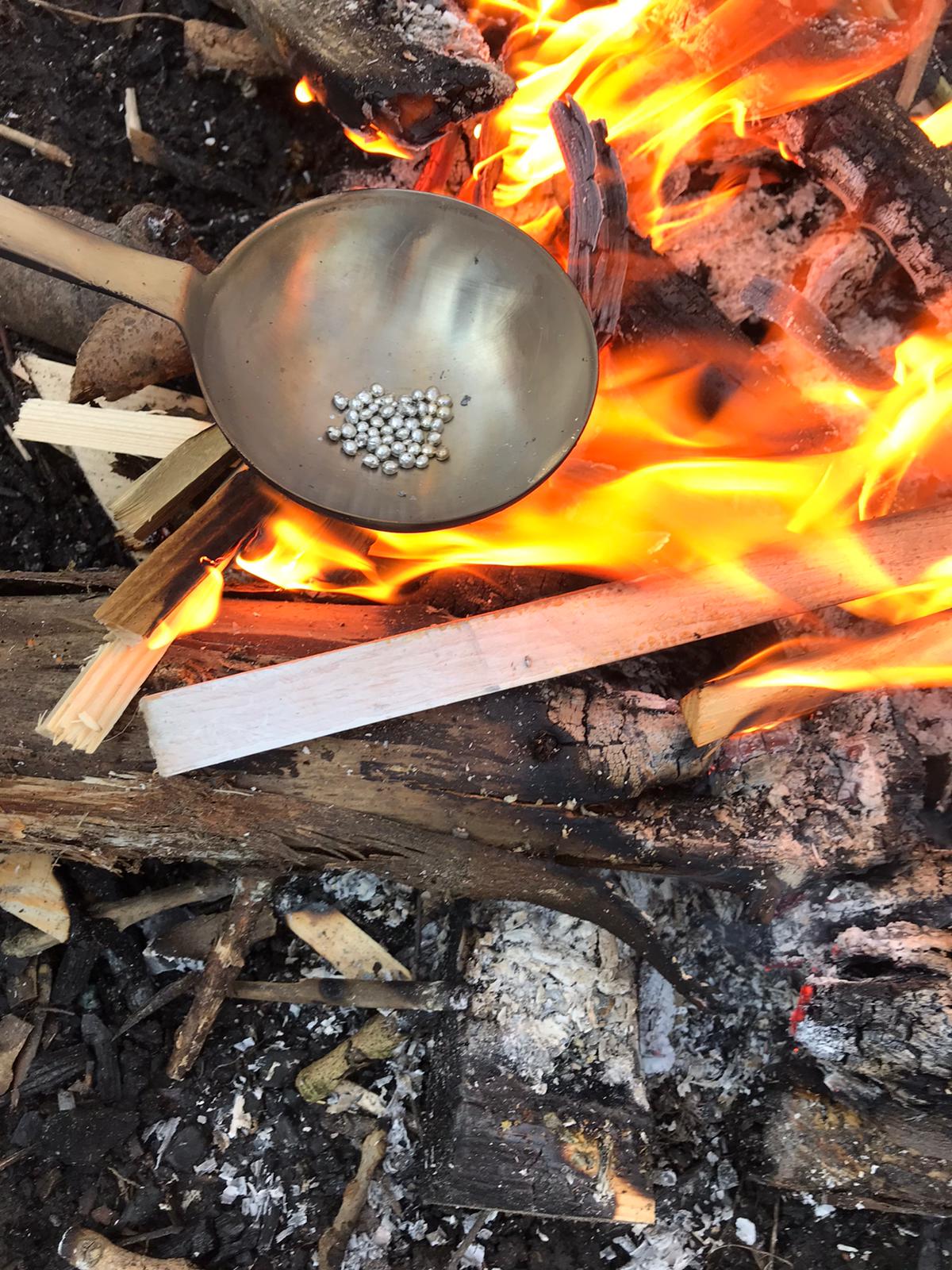 Image of Heating the pewter